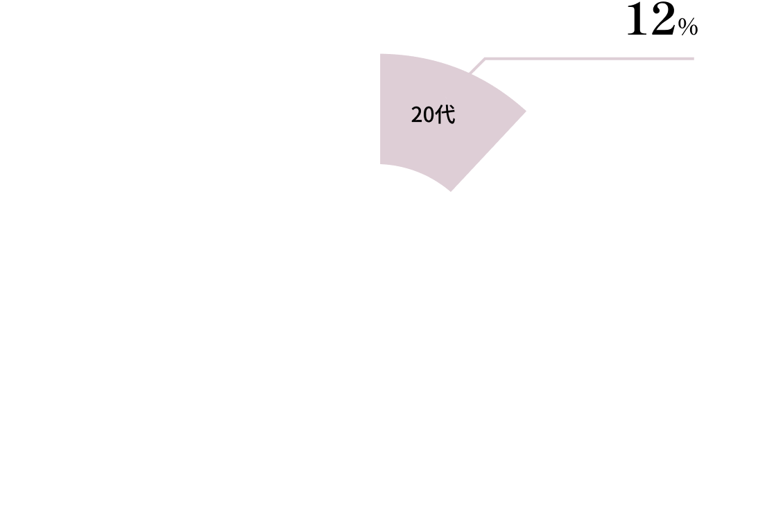 20代 12%